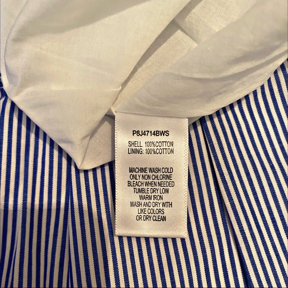 NWT PARKER LOLLIE NAUTICAL RUFFLE STRIPED DRESS S - Picture 6 of 9